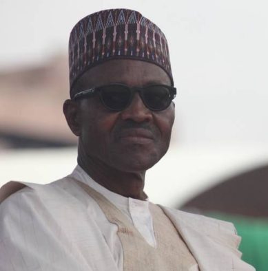 Muhammadu Buhari during the inauguration day.