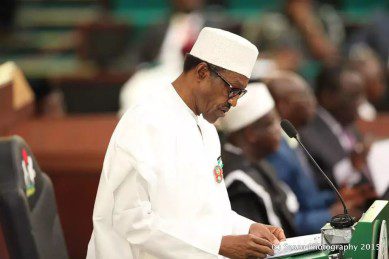 Buhari presenting budget 2016