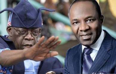 Bola Tinubu and Ibe Kachikwu, minister of state for petroleum.
