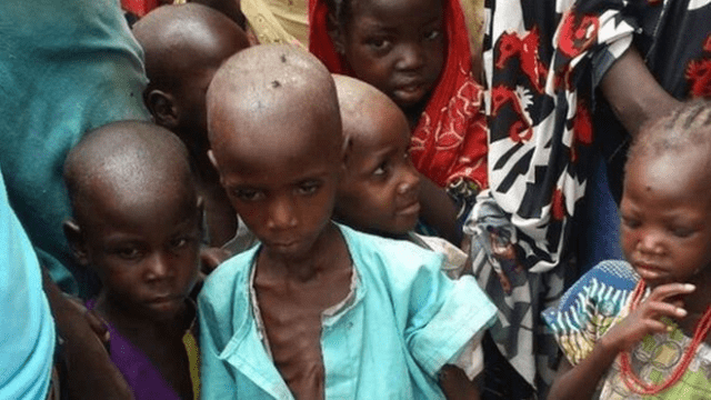 Starving IDPs refugee in Bama Borno state