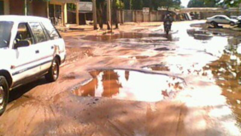 Dilapidated roads in Asaba