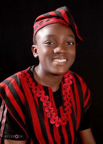 12 year old Amos Oche Ebiega