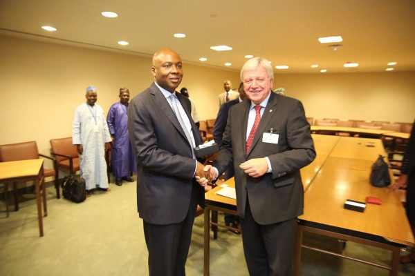 Senate President Abubakar Bukola Saraki with Volker Bouffier MDL e1441199824338