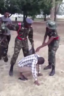 Nigeria military cardet torture civilian