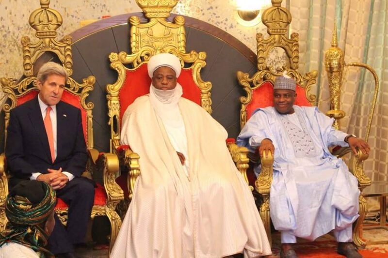 John Kerry Sultan of Sokoto and Tambuwal