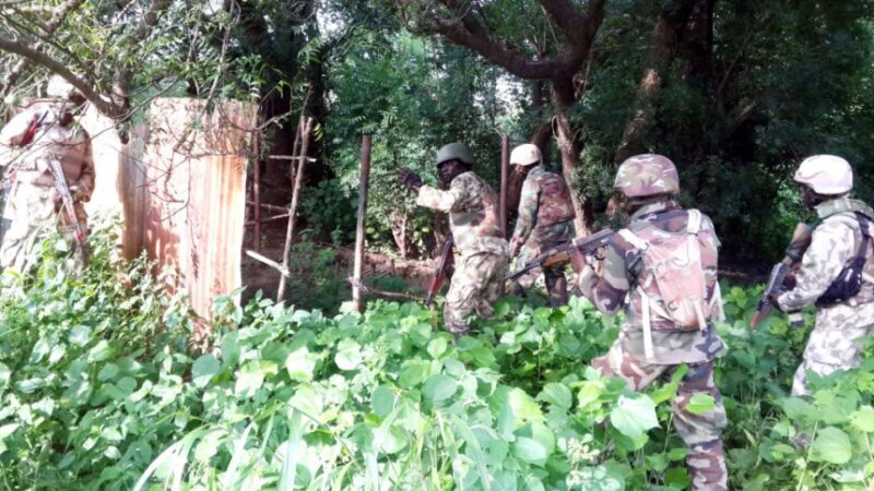 PIC. 32. NIGERIAN ARMY TROOPS CLEAR BOKO HARAM ENCLAVES FROM BITTA TO TOKUMBERE IN BORNO