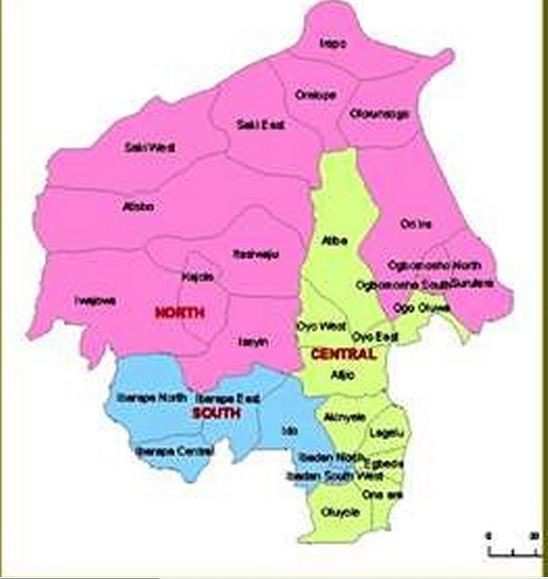 Oyo state map