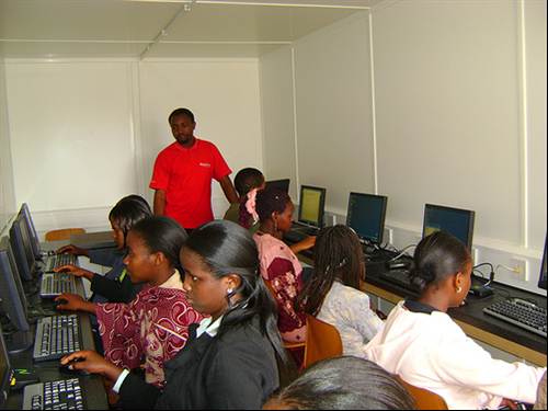 Cyber cafe in Kenya