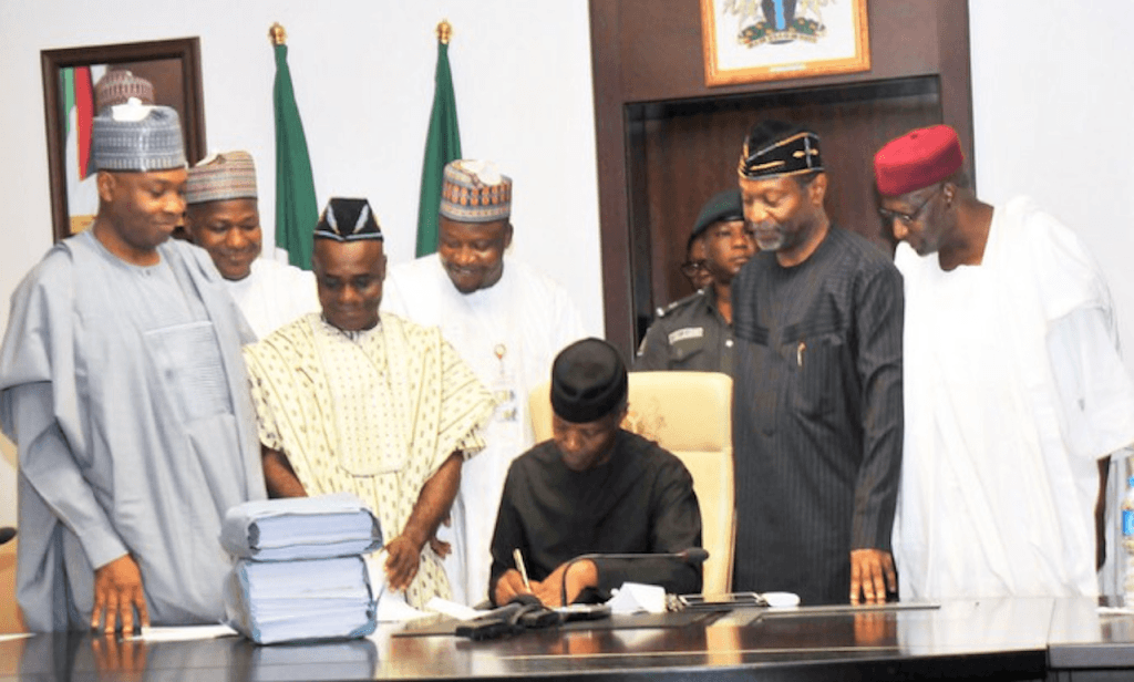 Budget Signing Yemi Osinbajo