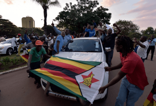 Zimbabweans celebrate President Mugabes resignation after 37 years in power