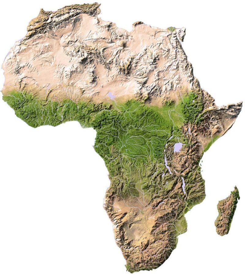 africa topographic