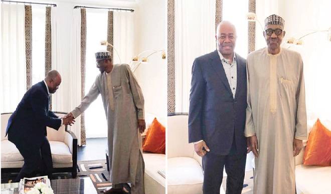 Buhari and Akpabio in London