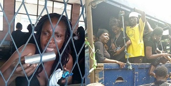 IPOB protesting women arrested by Nigeria police in Owerri