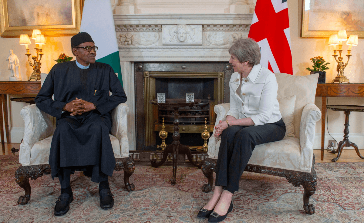 Buhari meet with Theresa May