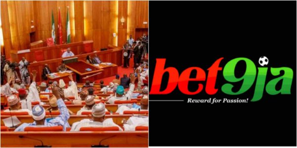 Bet9ja logo and Nigerian Senate