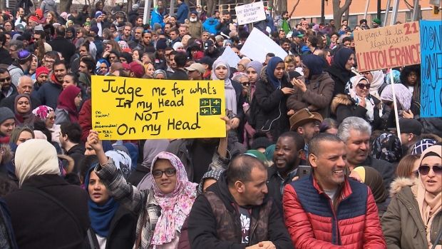 protest in quebec canada