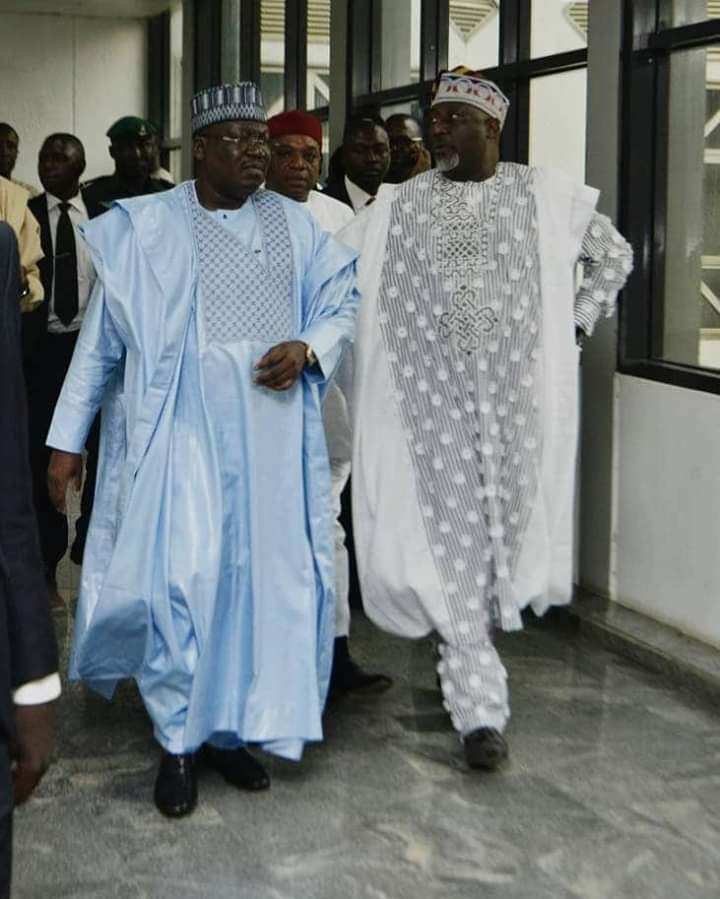 Dino Melaye and Ahmed Lawan