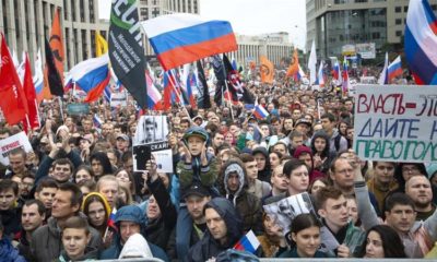 Tens of thousands of people rallied in Moscow on August 10 to protest the exclusion of independent candidates from the local elections