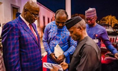 Abdullahi O. Haruna with Osinbajo