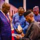 Abdullahi O. Haruna with Osinbajo