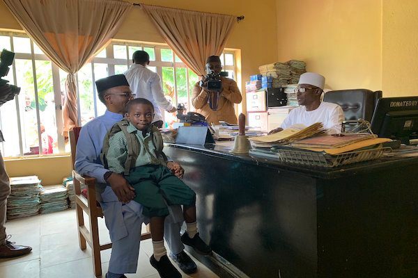 Mallam Nasir El-Rufai and son in Public School