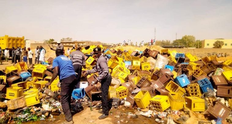 Kano state hisbah board destroys beers