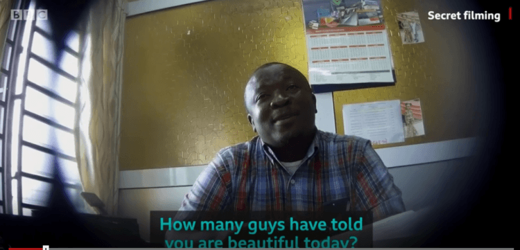 Ghanaian lecturer Butakor caught on camera