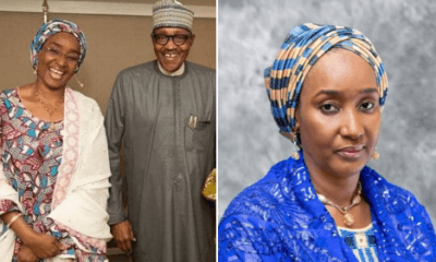 President Buhari and Sadiya Umar Farouq
