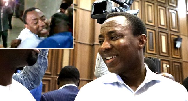 Sowore dragged out of court by DSS