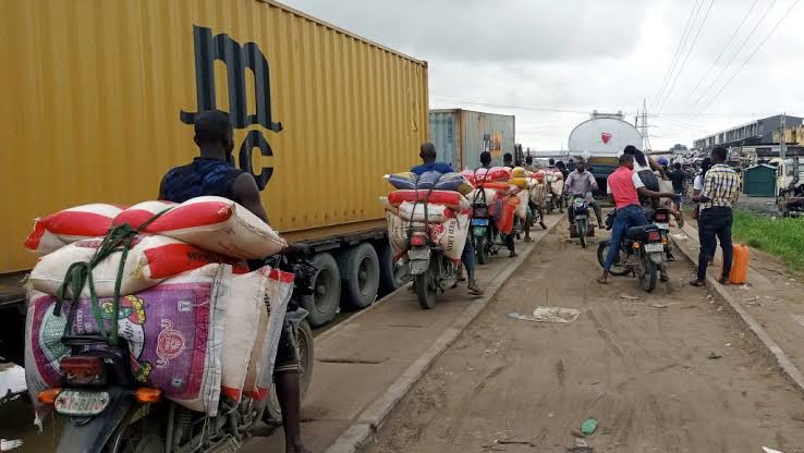 Rice smuggling at seme border