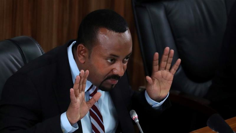 Ethiopias Prime Minister Abiy Ahmed speaks during a session with the members of the Parliament in Addis Ababa Ethiopia