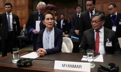 Myanmars leader Aung San Suu Kyi attends a hearing of the genocide case against the Rohingya minority at the International Court of Justice in The Hague