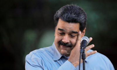Venezuelas President Nicolas Maduro attends a gathering in support of his government in Caracas Venezuela