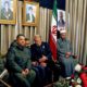 Russian military personnel attend a memorial service for the late Iranian General Qassem Soleimani at the Iranian embassy in Damascus on January 5 2020