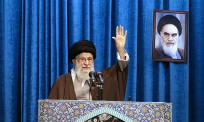 Supreme Leader Ali Hosseini Khamenei delivered a sermon during Friday prayers at Imam Khomeini Grand Mosque in Tehran on January 17 2020