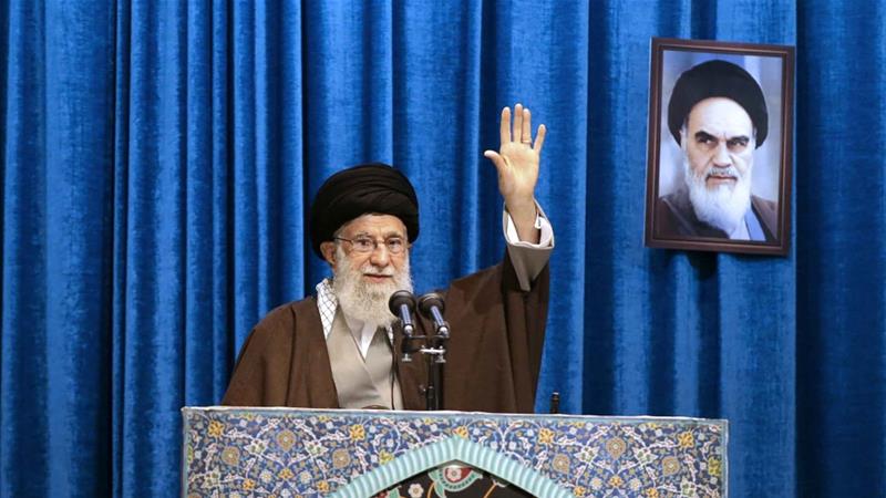 Supreme Leader Ali Hosseini Khamenei delivered a sermon during Friday prayers at Imam Khomeini Grand Mosque in Tehran on January 17 2020