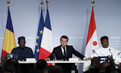 Emmanual Macron and some west african leaders