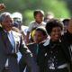 On February 11 1990 Nelson Mandela was freed from detention after 27 years as a political prisoner