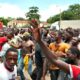 Opposition supporters celebrate after a court annulled the May 2019 presidential vote that declared Peter Mutharika a winner in Lilongwe Malawi on February 4 2020