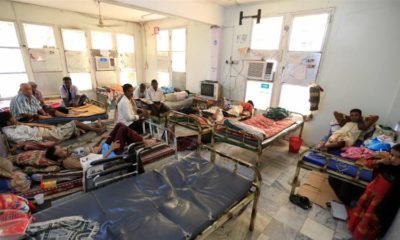 People with kidney failure at a hospital in the Red Sea port city of Hodeidah Yemen