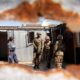 Soldiers and police patrol in Khayelitsha South Africa as authorities attempt to enforce a 21 day nationwide lockdown aimed at limiting the spread of the new coronavirus
