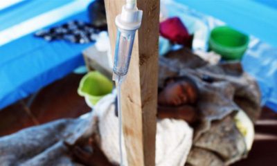 A patient being treated for cholera is seen at the Samaritans Purse International Relief Medical Center in Port au Prince Haiti on March 16 2011
