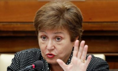 IMF Managing Director Kristalina Georgieva speaks during a conference hosted by the Vatican on economic solidarity on February 5 2020