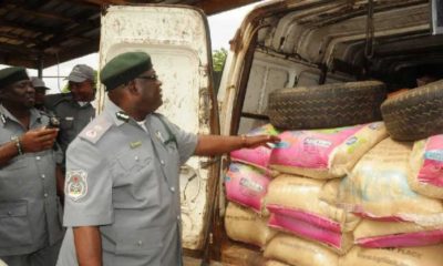 Nigeria Customs and their seized rice