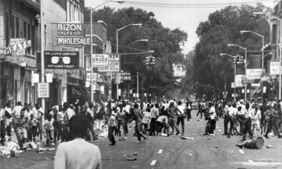 old picture of a political protest or unrest