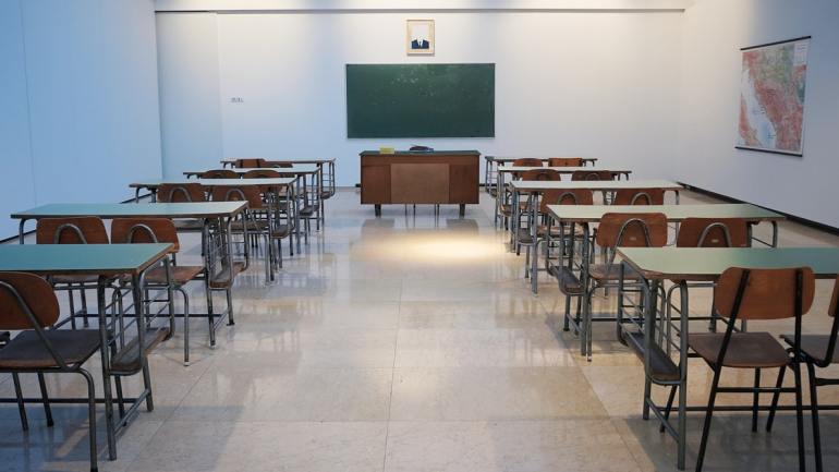 Empty School due to Coronavirus lockdown