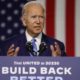 Joe Biden speaks about his Build Back Better clean energy economic plan in Wilmington Delaware on July 14