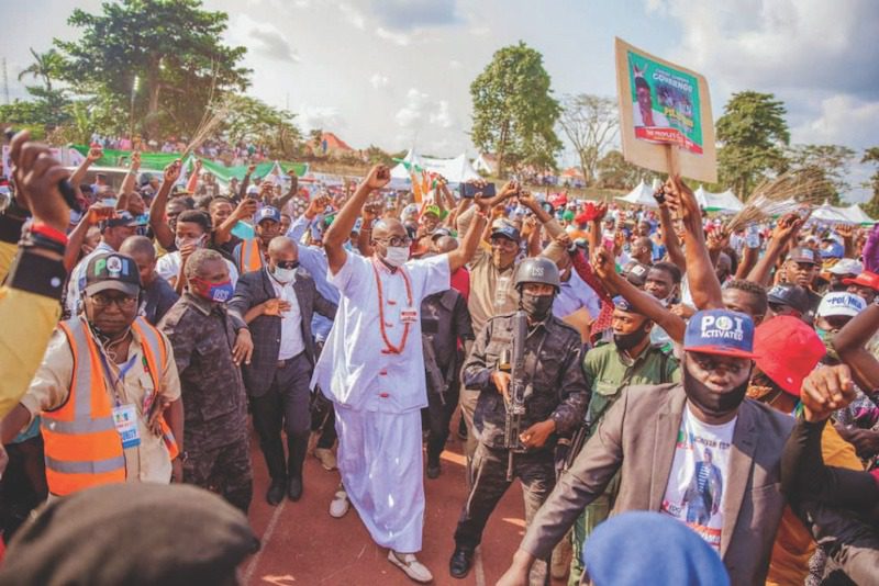 Ize Iyamu And His Campaign Train