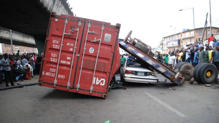 Container accident in Lagos