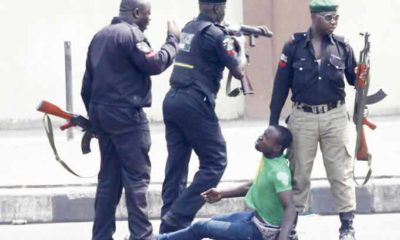 A Scene Of Police Brutality